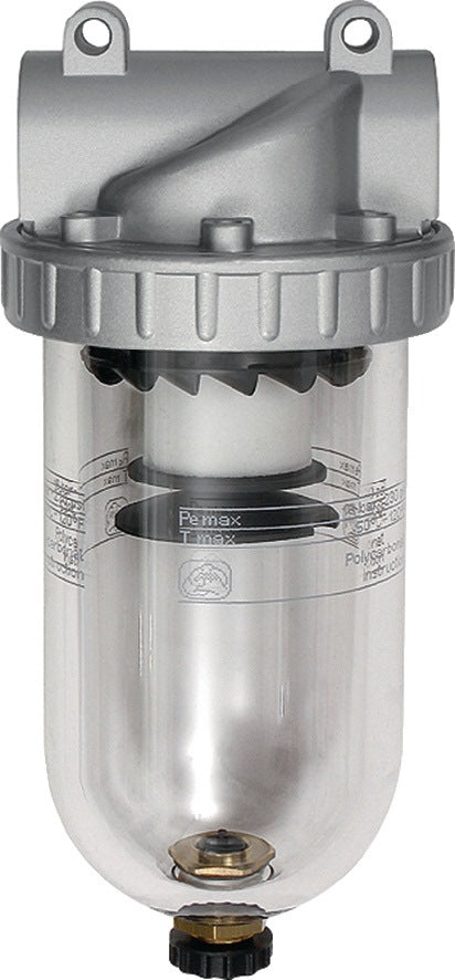 RIEGLER Druckluftfilter Standard G 1/2 Zoll BG III 4000 l/min mit Zentrifugalabscheider
