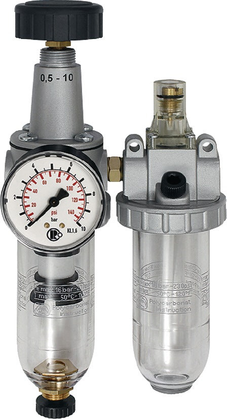 RIEGLER Wartungseinheit Standard G 1/4 Zoll BG I 2-tlg. 600 l/min – Druckluftaufbereitung