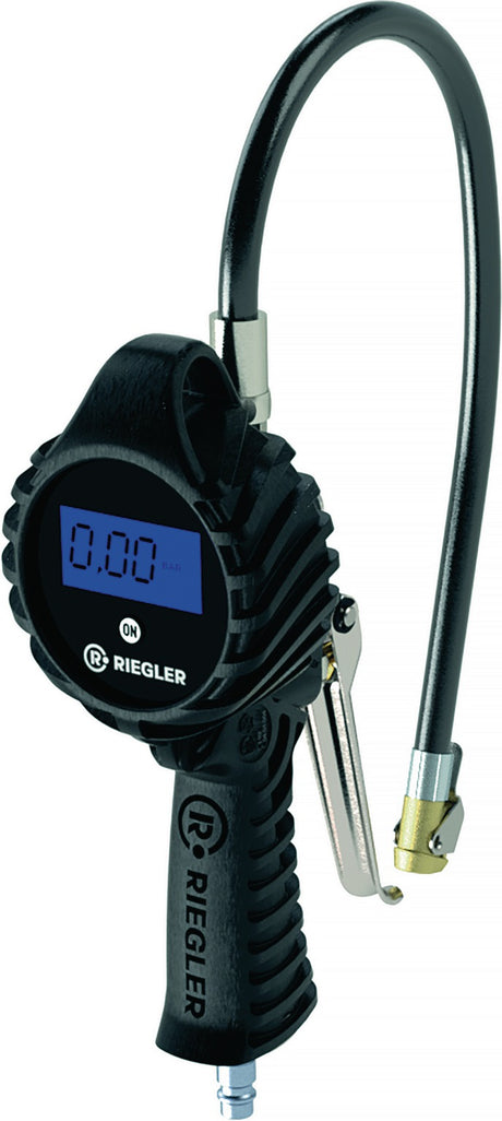 RIEGLER Handreifenfüllmesser ungeeicht mit Momentstecker DN 7,2 – Digitales Manometer, 0-12 bar