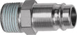 RIEGLER Stecknippel Stahl gehärtet/vernickelt DN 10 AG R 1/4 Zoll – 10 Stück