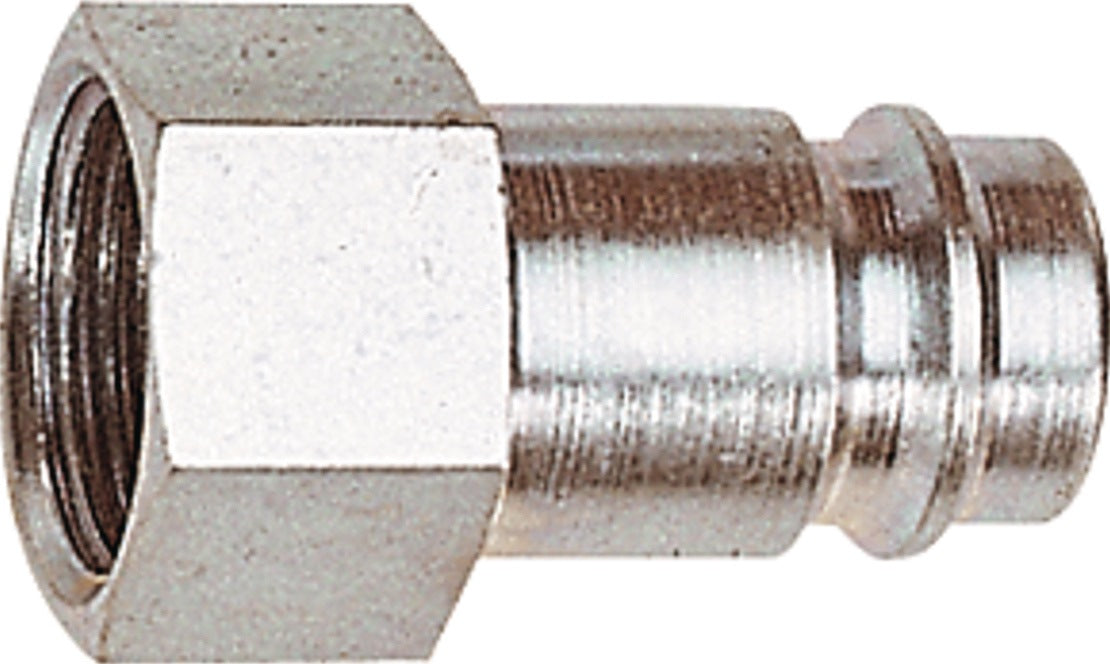 RIEGLER Stecknippel Stahl gehärtet/vernickelt DN 10 IG G 1/4 Zoll