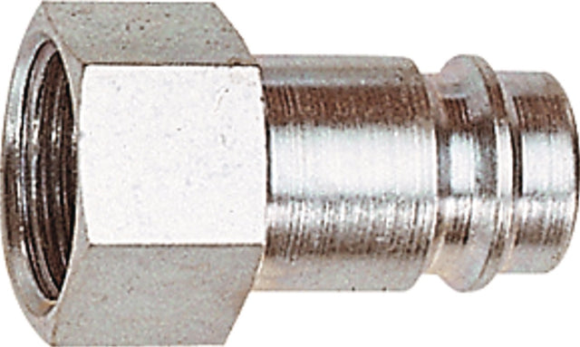 RIEGLER Stecknippel Stahl gehärtet/vernickelt DN 10 IG G 1/4 Zoll