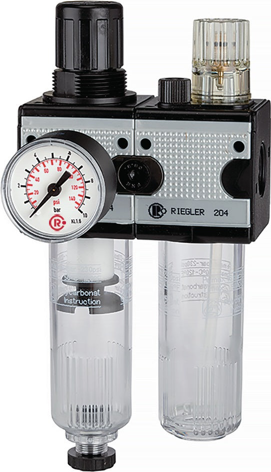 RIEGLER Wartungseinheit MULTIFIX BG I 2-tlg. G 1/4 Zoll, 1200 l/min, 0,5–10 bar
