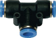 RIEGLER T-Steckverbindung Blaue Serie 6 mm – Druckluft Verbinder
