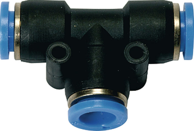 RIEGLER T-Steckverbindung Blaue Serie 6 mm – Druckluft Verbinder