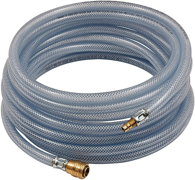 RIEGLER PVC-Druckluftschlauchset 5 m, ID 6 mm, AD 12 mm, mit Schnellverschlusskupplung DN 7,2