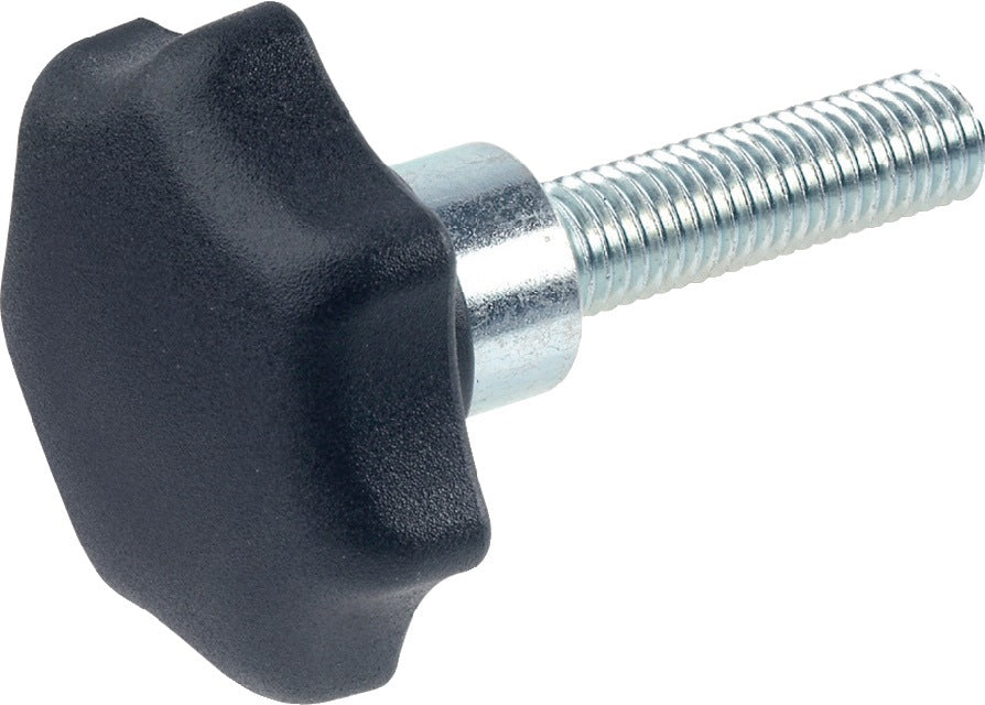 GANTER Sterngriff GN 6336.4 Sterngriffschraube Kunststoff M6 32mm – 25 Stück