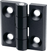 GANTER Scharnier GN 237, 40 x 40 x 5 mm, Zink-Druckguss, schwarz beschichtet