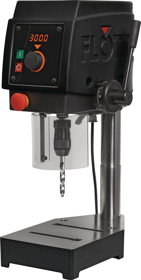 FLOTT Tischbohrmaschine TB 10 Eco Plus 12 mm B16 – Stufenlos 250–3000 min-¹