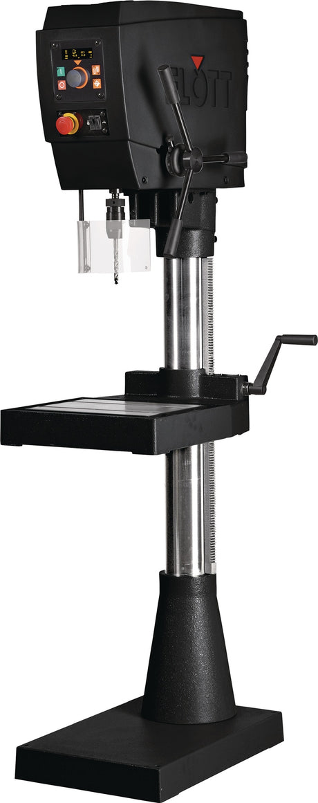 FLOTT Säulenbohrmaschine SB 23 Plus MK2 – 25 mm Bohrleistung, stufenlose Drehzahlregelung