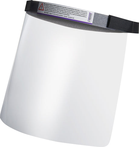 NORDWEST Behelfsvisier ohne Norm – Transparentes Hart-PVC-Visier mit Schaumstoff-Kopfbefestigung