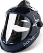 BÖHLER WELDING Schleifhelm Big Vision Air mit Frischluftzufuhr, Nylonschale, blau