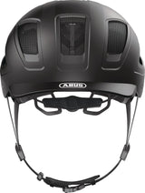 ABUS Radhelm Hyban 2.0 velvet black 52-58 cm – LED-Rücklicht, Fliegennetz, optimale Ventilation