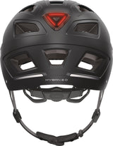 ABUS Radhelm Hyban 2.0 velvet black 52-58 cm – LED-Rücklicht, Fliegennetz, optimale Ventilation