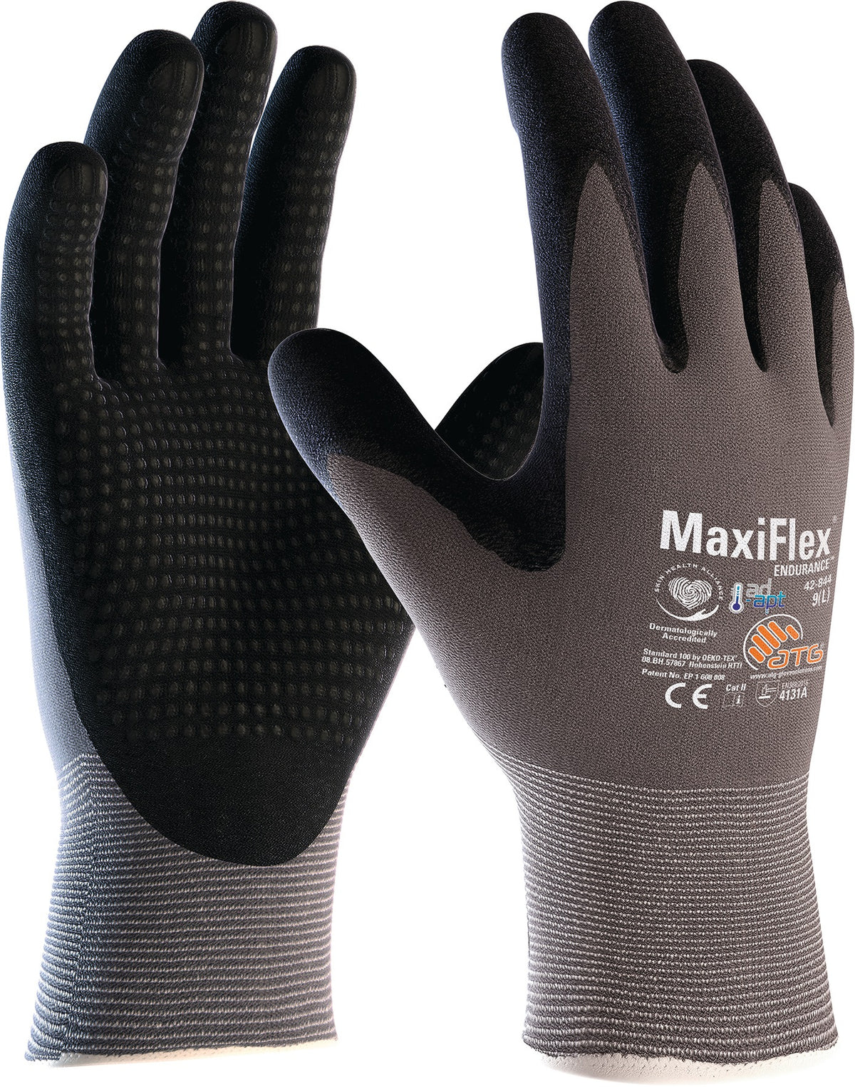 MaxiFlex Endurance with AD-APT 42-844 Handschuhe von ATG – Nitril-Mikroschaum, Touchscreen