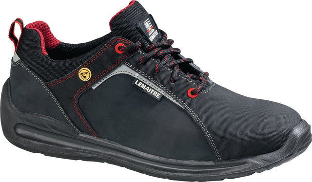 LEMAITRE Sicherheitsschuh Super X Low S3 SRC ESD, Gr. 40, Weite XL, Schwarz