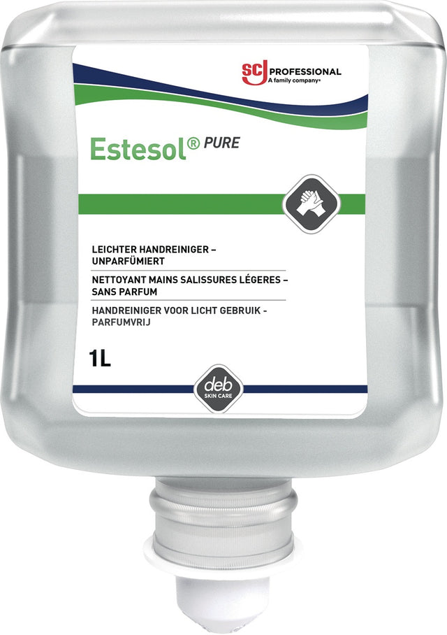 Handreinigungslotion Estesol PURE 1l unparfümiert farbstofffrei Kartusche von SC Johnson Professional