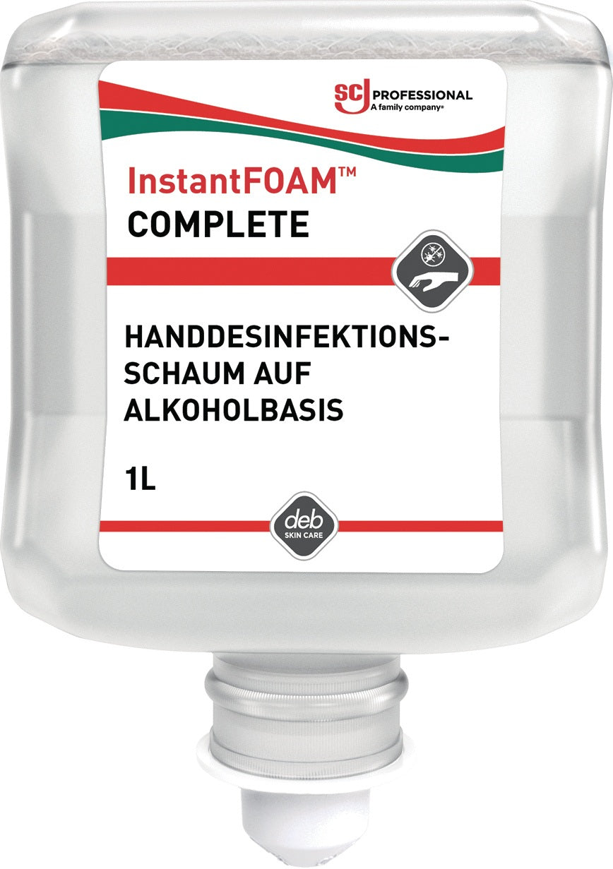 SC JOHNSON PROFESSIONAL InstantFOAM® Complete Schaum-Handdesinfektionsmittel 250 ml – viruzid und parfümfrei