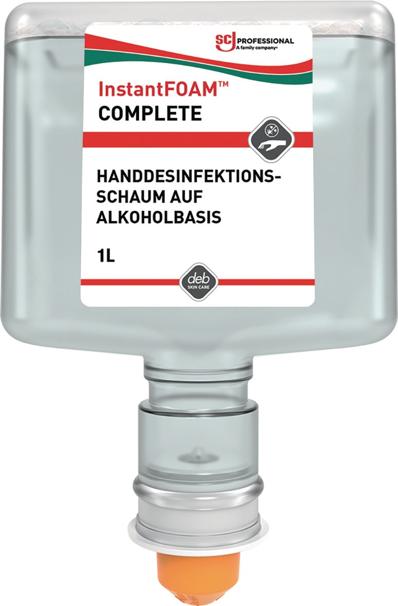 SC JOHNSON PROFESSIONAL InstantFOAM® Complete Schaum-Handdesinfektionsmittel 250 ml – viruzid und parfümfrei