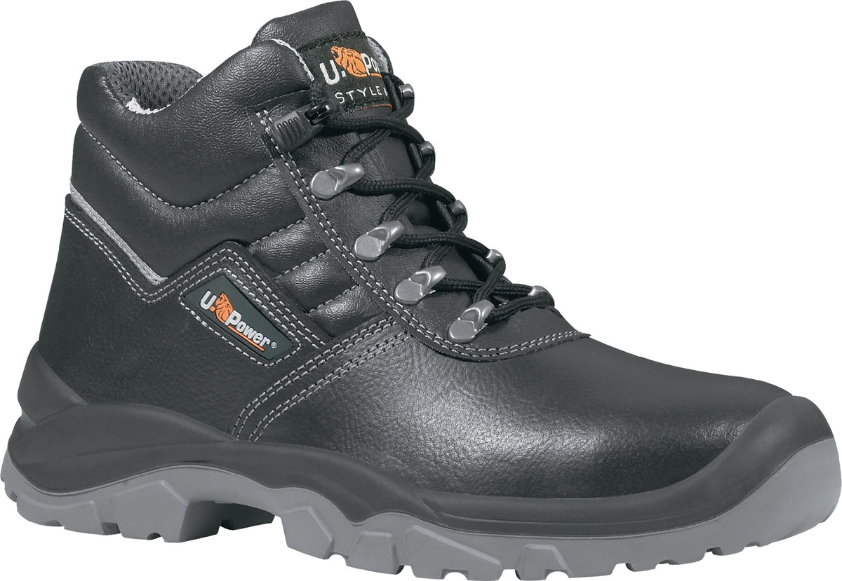 U.POWER Sicherheitsstiefel Reptile S3L FO SR RS – Rindleder, Stahlkappe, Weite 11, Gr. 40