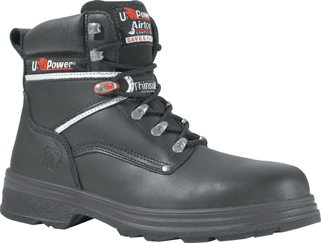 U.POWER Sicherheitsstiefel Performance S3S CI FO SR aus Glattleder, Gr. 40