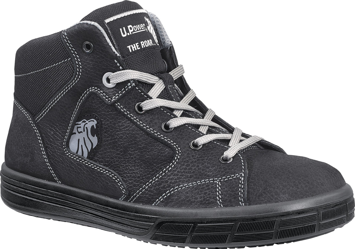 U.POWER Sicherheitsstiefel Lion S3S FO SR – Leder, Aluminiumkappe, Weite 11, Gr. 40