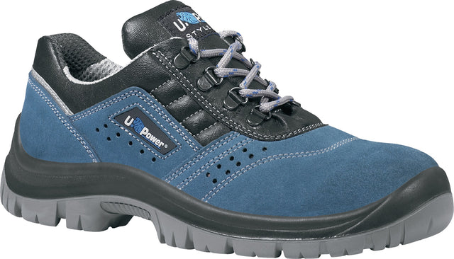 U.POWER Sicherheitsschuh Boss S1PL FO SR Veloursleder blau/schwarz Gr. 40