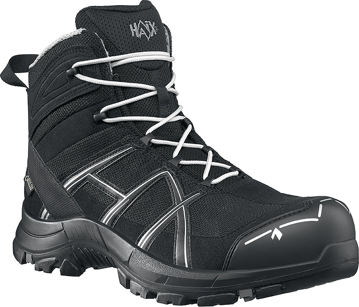 HAIX Sicherheitsstiefel BE 40.1 mid S3 HRO HI CI WR SRC ESD – Schwarz/Silber, Gr. 40