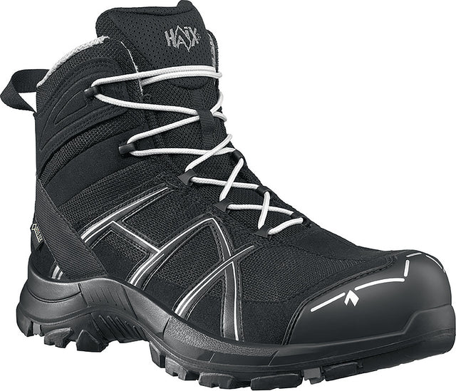 HAIX Sicherheitsstiefel BE 40.1 mid S3 HRO HI CI WR SRC ESD – Schwarz/Silber, Gr. 40