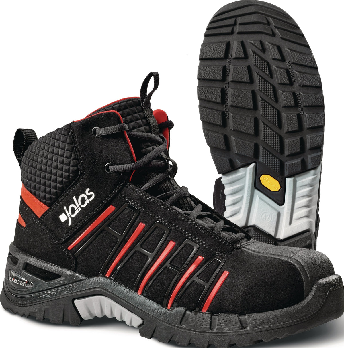 JALAS EXALTER 9975 Sicherheitsstiefel S3 SRC HRO – Aluminiumkappe, Vibram-Sohle, Gr. 34