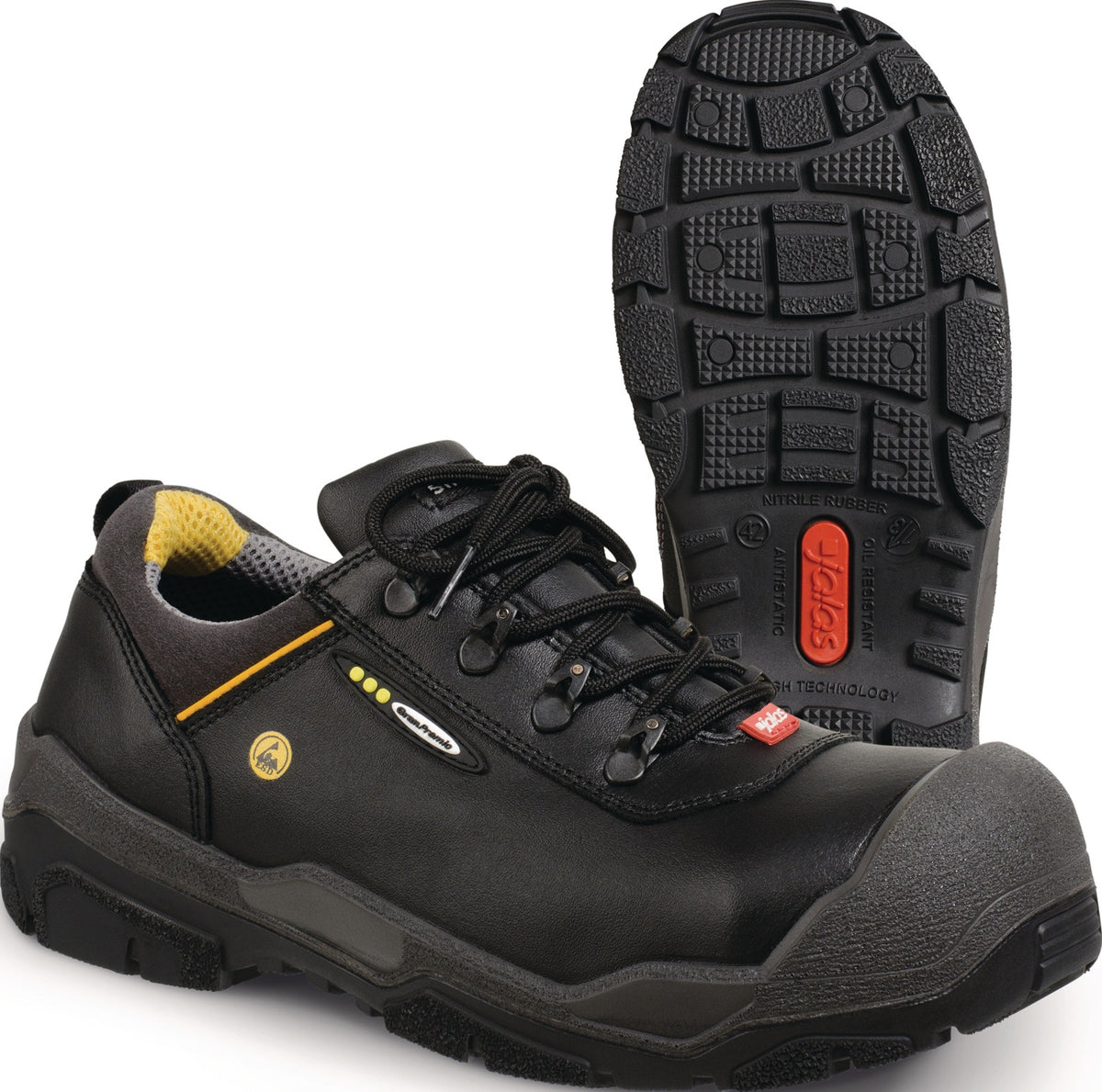 JALAS Sicherheitsschuh GRAN PREMIO 1538 S3 SRC CI HRO HI – Alu-Zehenschutzkappe, ESD, Größe 35
