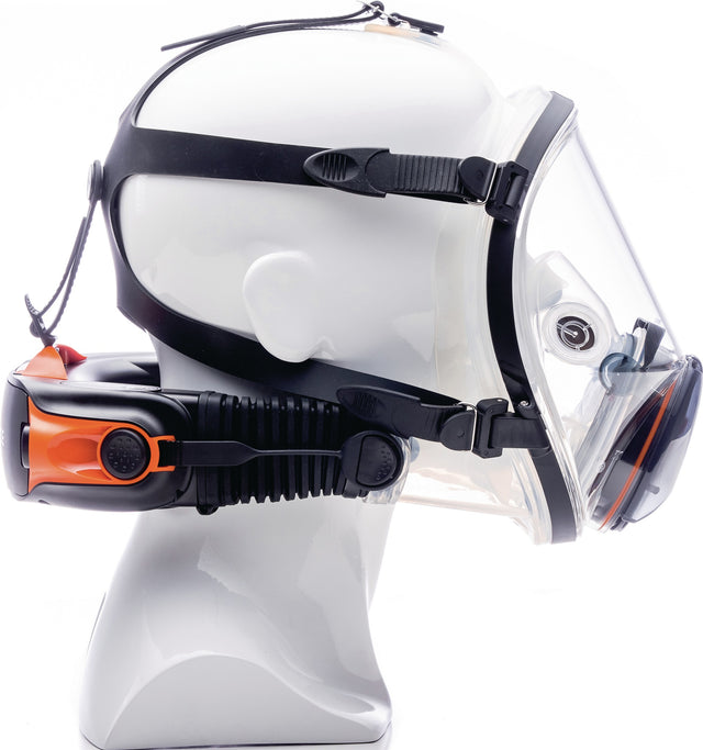 CleanSpace Atemschutzvollmaske CST1017 EN 12942 PAPR-P3 mit Polycarbonatvisier