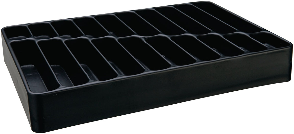 LOGS 137 Leereinsatz Kunststoff schwarz 20-fach 338x238x48 mm – 6 Stück von Dinzl