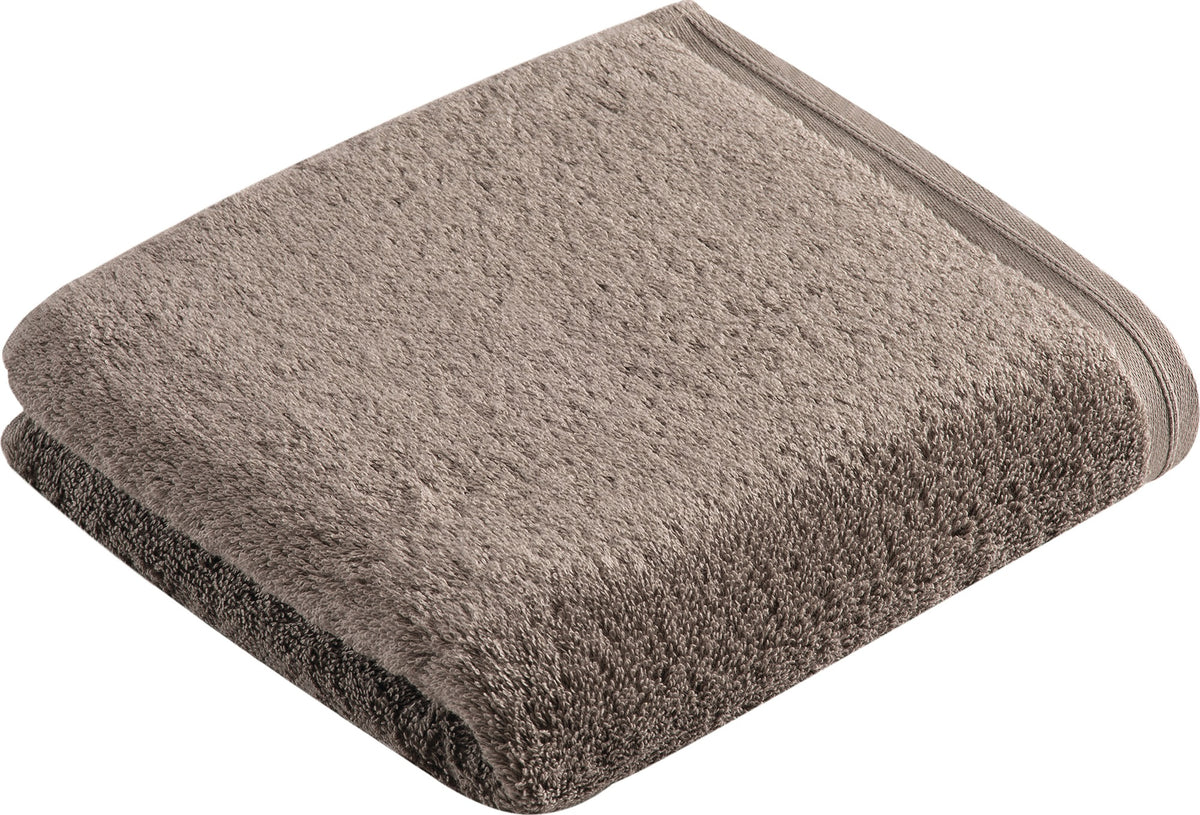 VOSSEN VEGAN LIFE Handtuch 50 x 100 cm pepplestone – 100% Bio-Baumwolle