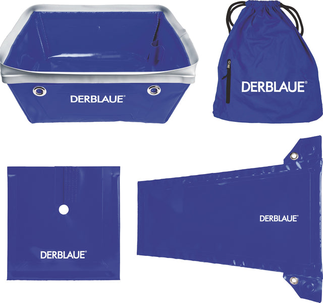 DER BLAUE Service-Set 4-teilig Profi Wanne, Rutsche, Einfach- und Doppelrosette