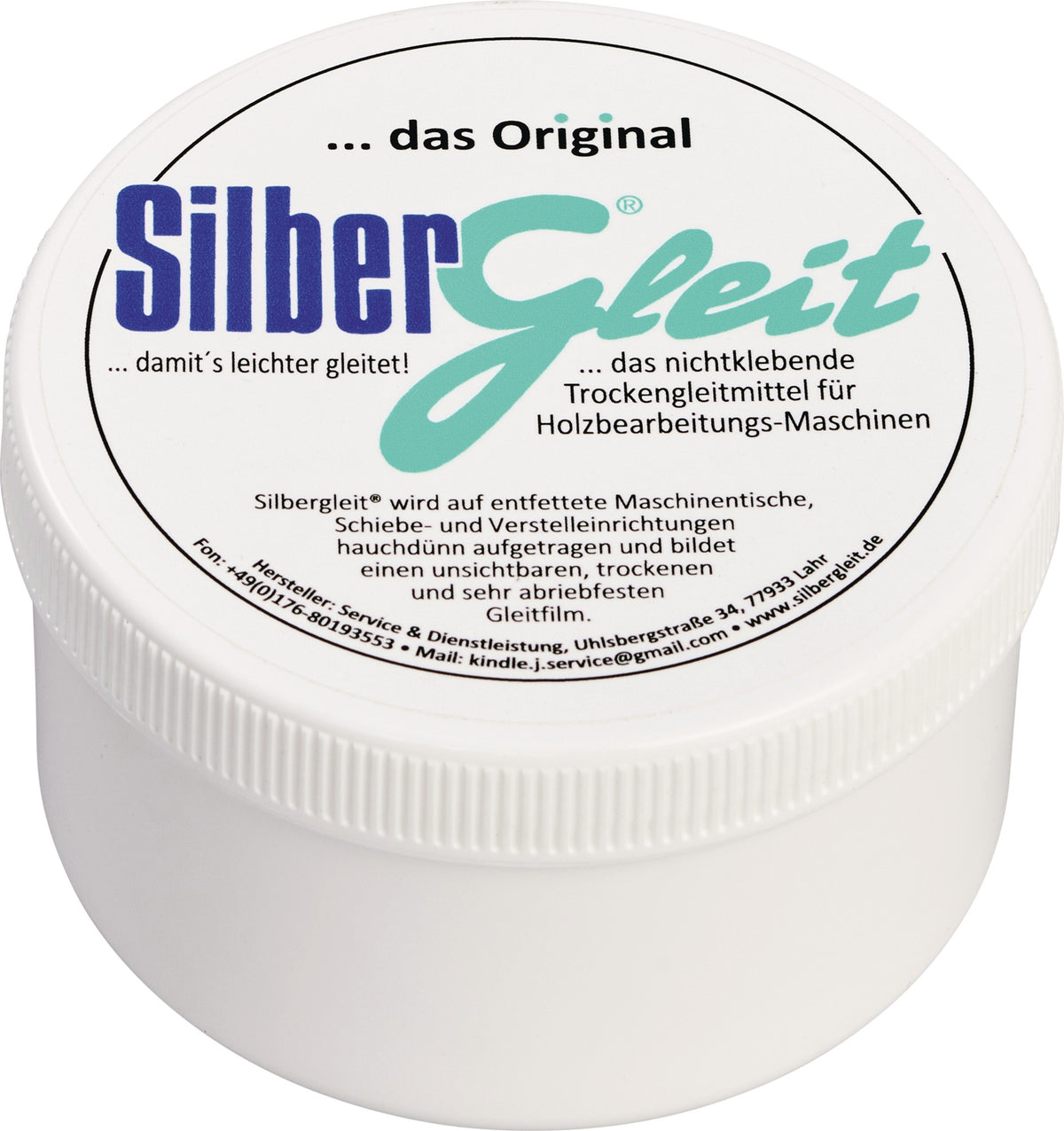 Trockengleitmittel Silbergleit 1000 ml Dose – pastöses Gleitmittel für Holzbearbeitung