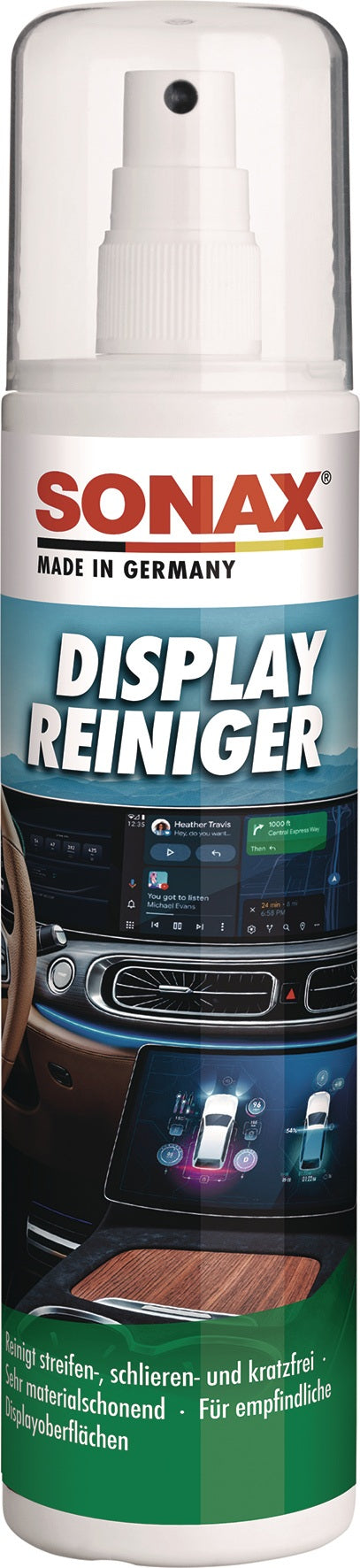 SONAX Displayreiniger 300 ml Pumpsprüher – materialschonend für Touchdisplays