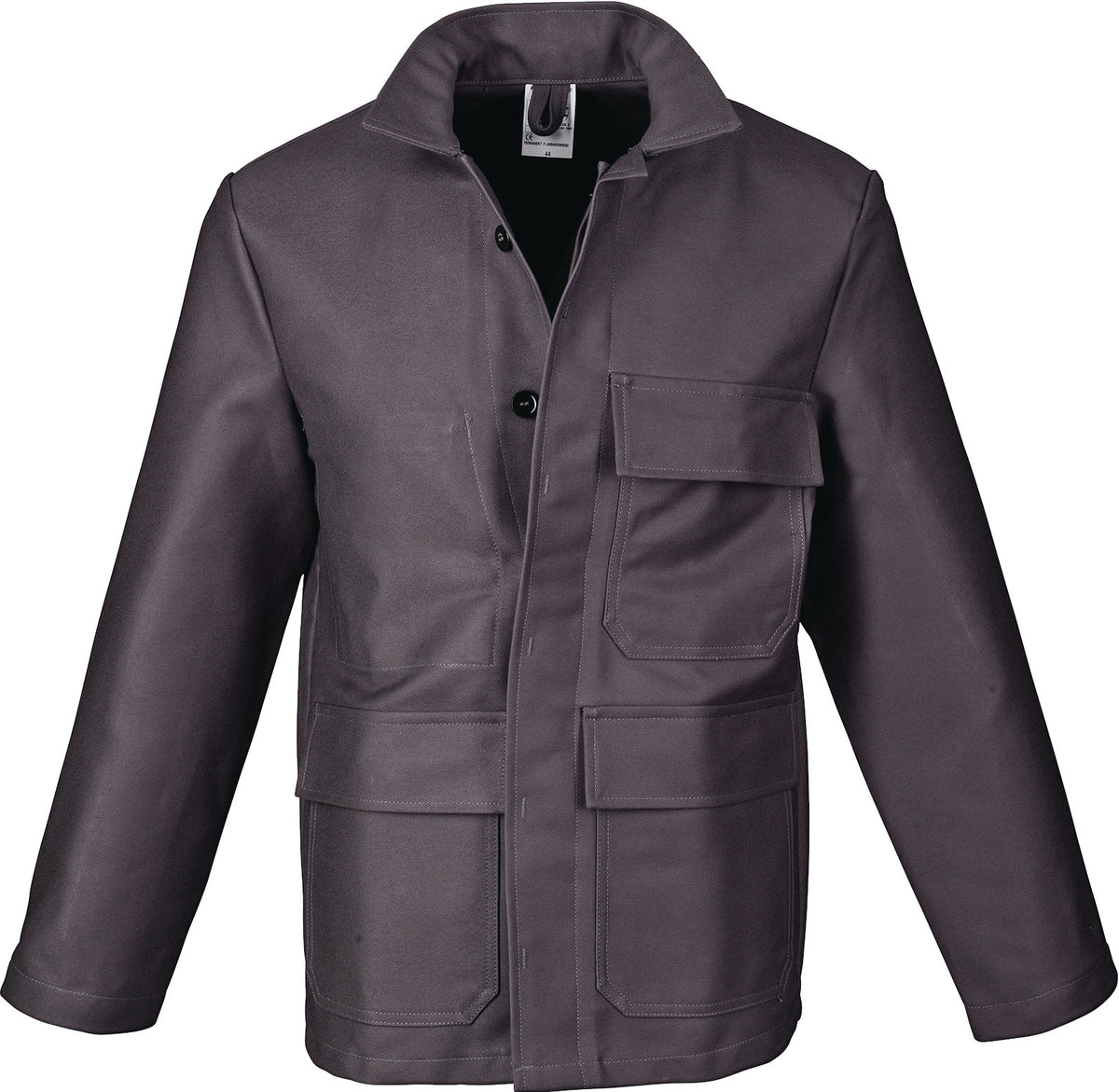 ASATEX Schweißerschutz-Jacke Gr.48 grau PROBAN – EN ISO 11611 Klasse 2, 470 g/m²