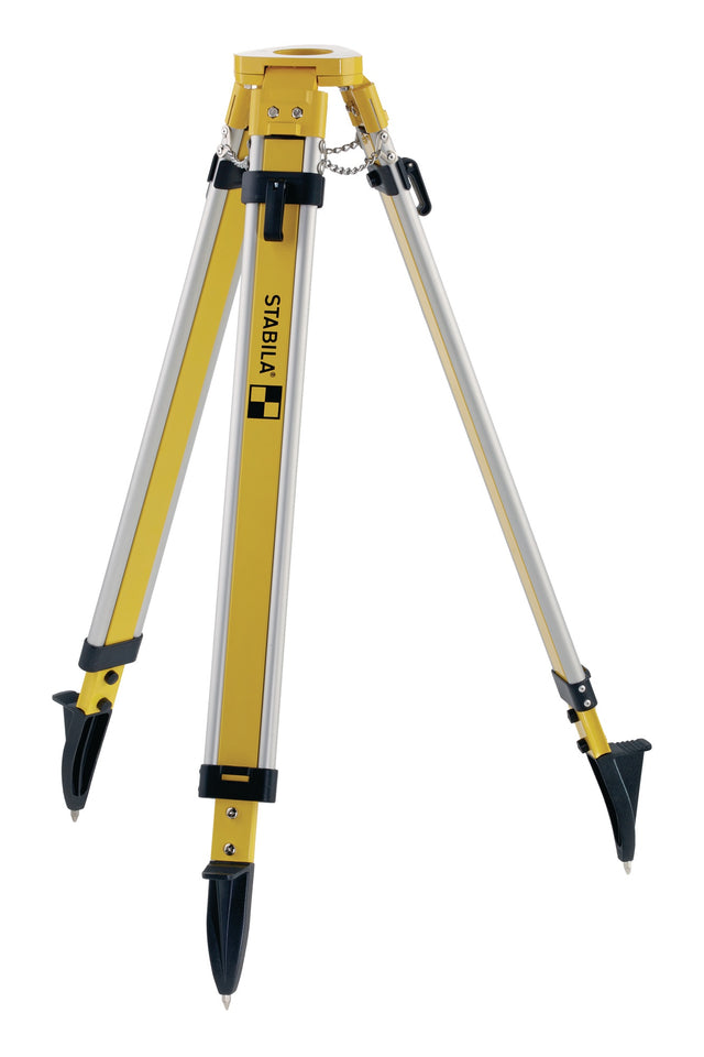 STABILA Baustativ BST-S 100-160 cm – Aluminium-Stativ mit Spikes und Schnellverschluss