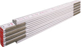 STABILA Gliedermaßstab 1607, 2 m, Buchenholz weiß, mm/cm-Teilung, EG III, 10 Glieder