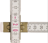 STABILA Gliedermaßstab 1607, 2 m, Buchenholz weiß, mm/cm-Teilung, EG III, 10 Glieder