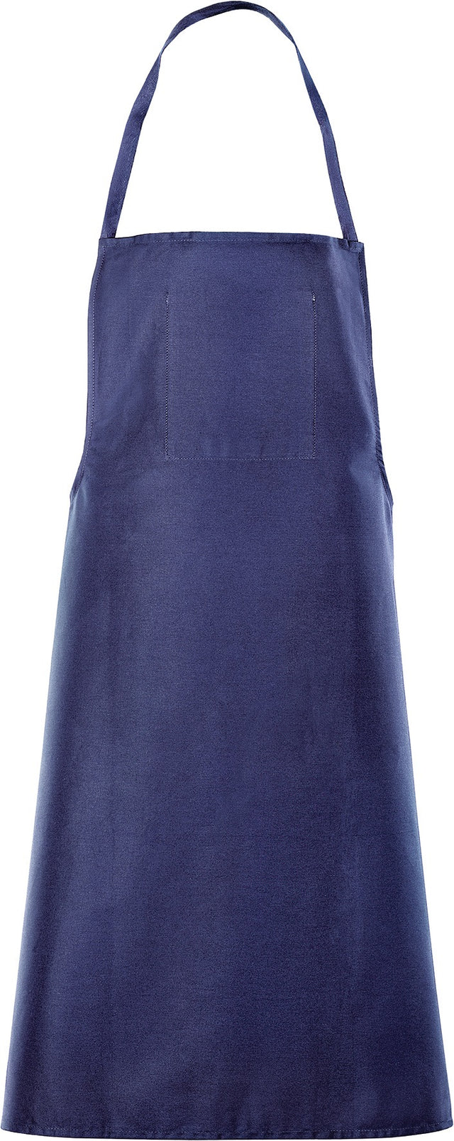TEXXOR Brustlatzschürze 4452, 100x80 cm, blau, Baumwolle 300 g/m², mit Brusttasche