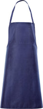 TEXXOR Brustlatzschürze 4452, 100x80 cm, blau, Baumwolle 300 g/m², mit Brusttasche