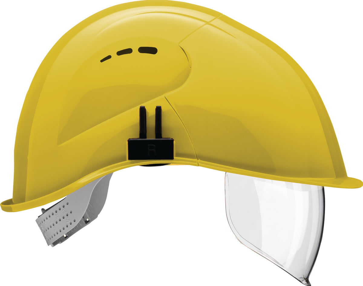 VOSS Schutzhelm VisorLight signalweiß PE EN 397 mit integriertem Visier