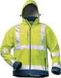 ELYSEE Warnschutz-Softshelljacke LIAM Gr. M – fluoreszierend gelb/marine, EN ISO 20471 Kl. 3