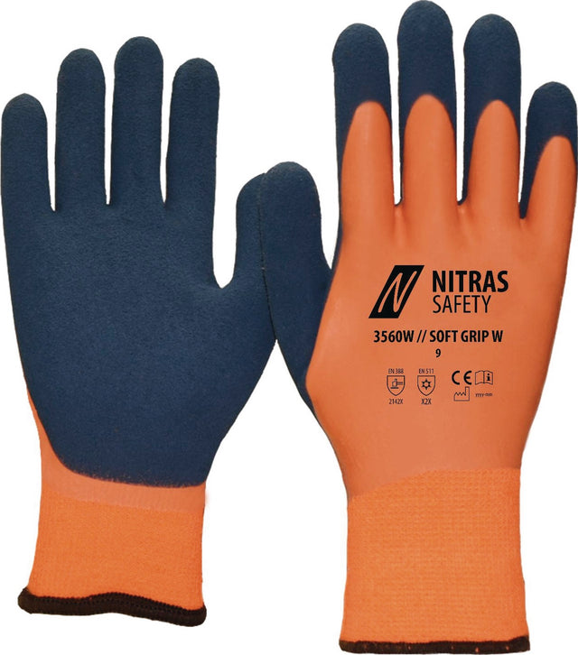 NITRAS SAFETY Kälteschutzhandschuh SOFT GRIP W Gr.10 – EN 388 & EN 511
