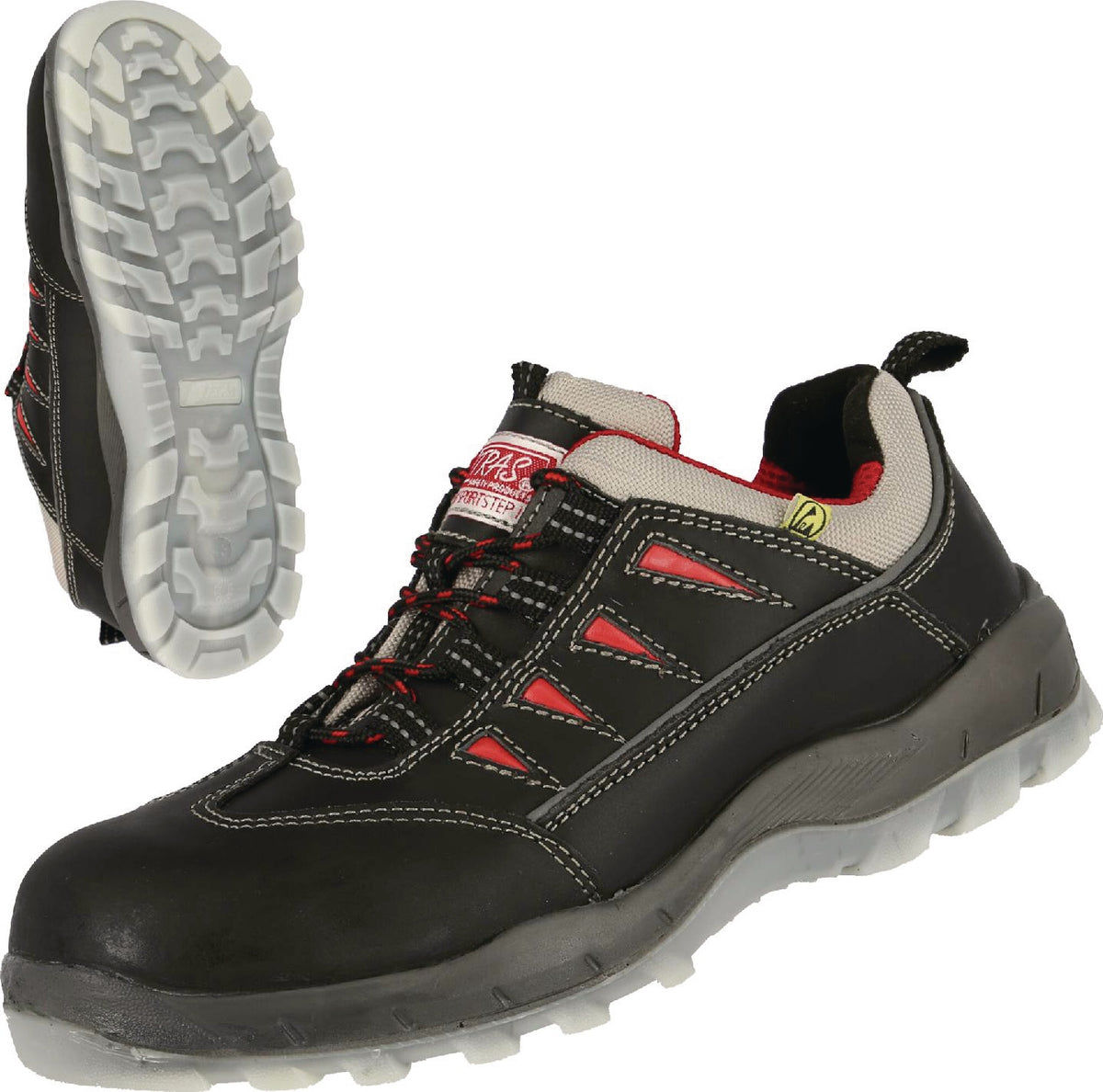 NITRAS Sicherheitsschuh SPORT STEP S3 SRC Vollleder metallfrei Gr. 40 Weite 11