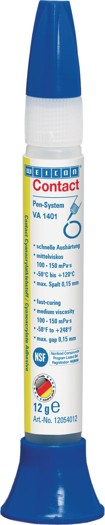 WEICON Cyanacrylatklebstoff VA 1401 30g – Pen-System, farblos, mittelviskos