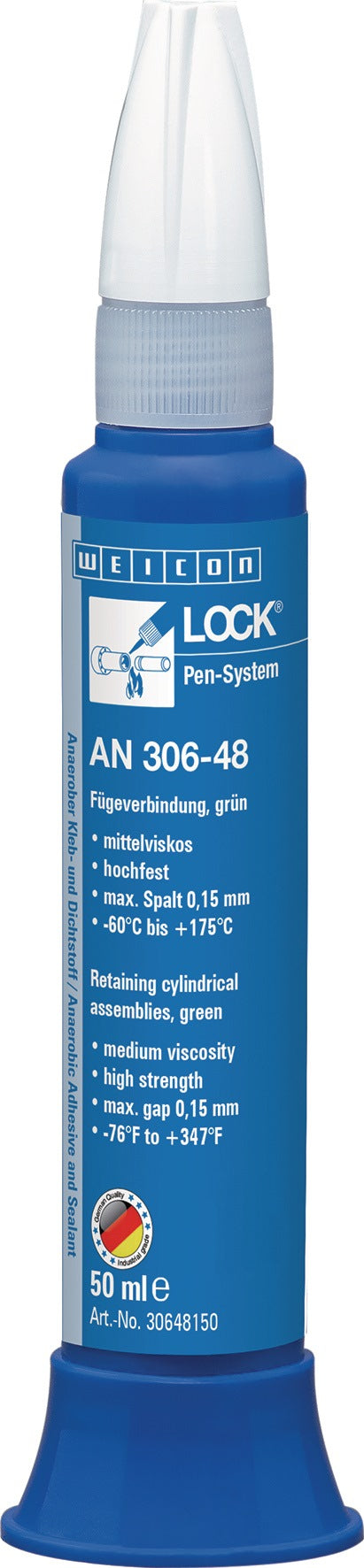 WEICONLOCK AN 306-48 Fügeverbindung – hochfest, grün, 20 ml Pen
