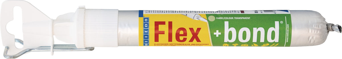 WEICON Flex+bond® Kleb- und Dichtstoff weiß 85 ml – 12er-Pack, universell, dauerelastisch